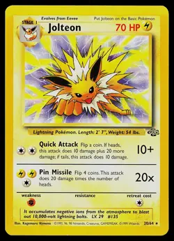 Pokemon Card - Jolteon Jungle 20/64 Rare - Image 1