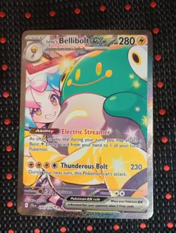 Pokemon TCG Card Ionos Bellibolt ex 183/159 Journey Together SIR - NM - Image 1