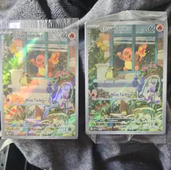 x2 Pokemon TCG Scarlet & Violet Promo Cards #044 Charmander (Poke Center) SEALED - Image 1