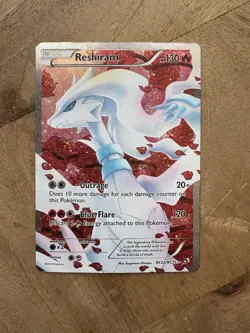 Pokemon Reshiram Full Art Ultra Rare Holo RC22/RC25 Legendary Treasures Card - Image 1