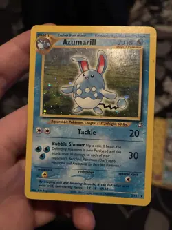 Azumarill Neo Genesis Holo Rare Pokemon Card No. 2/111 (2000) HP70 - Image 1
