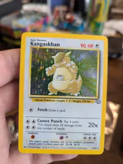 Pokemon TCG Kangaskhan Jungle Card 5/64 Unlimited Rare, Holo, WOTC NM - Image 1