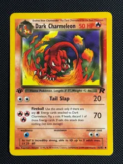 1# Pokemon Cards Dark Charmeleon 32/82 1ST EDITION Team Rocket Uncommon - Image 1