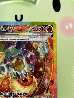 Pokemon TCG Flareon EX Prismatic Evolutions Card 146/131 Sir Illustration Rare - Image 3