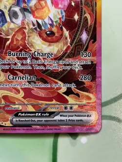 Pokemon TCG Flareon EX Prismatic Evolutions Card 146/131 Sir Illustration Rare - Image 4