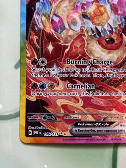 Pokemon TCG Flareon EX Prismatic Evolutions Card 146/131 Sir Illustration Rare - Image 5