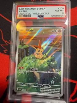 Victini 208 Sv: Scarlet & Violet Promo Cards Holo PSA 8 - Image 1