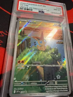 Victini 208 Sv: Scarlet & Violet Promo Cards Holo PSA 8 - Image 2