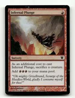 Infernal Plunge Innistrad #148 FOIL (slight foil curve) - Image 1