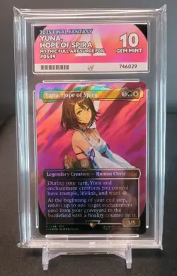 MTG Final Fantasy - Yuna, Hope of Spira - Surge Foil Ace Graded 10 - Image 1