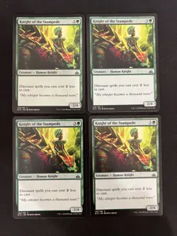 Knight of the Stampede Rivals of Ixalan Regular - 4 Total - Image 1