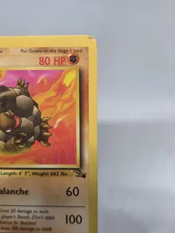 Pokemon TCG Golem Fossil 36/62 Vintage! WOTC! 3rd Ever Set! Unlimited Edition - Image 3