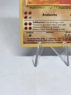 Pokemon TCG Golem Fossil 36/62 Vintage! WOTC! 3rd Ever Set! Unlimited Edition - Image 4