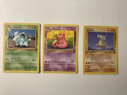 Pokemon TCG NIDORINA, SLOWBRO, FIRST EDITION CUBONE - 1999 - VINTAGE - Image 1