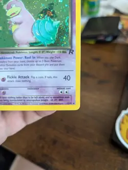 Pokemon TCG - Dark Slowbro Unlimited Holo Rare - Team Rocket WOTC 12/82 - NM - Image 3