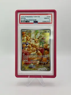 2024 Pokemon TCG SV Twilight Masquerade Eevee 188/167 PSA 10 - Image 1