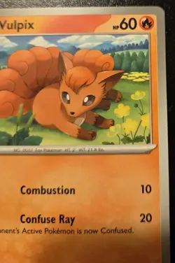 Vulpix 028/197 Common Scarlet & Violet: Obsidian Flames Pokemon TCG - Image 3