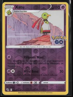 Xatu Reverse 33/78 - Pokemon Go - PTCG - NM - Image 1