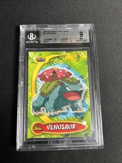 Pokemon Topps Venusaur Advanced Challenge #81 BGS 9 Mint - Image 1