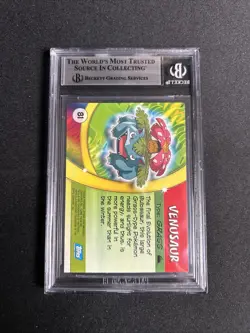 Pokemon Topps Venusaur Advanced Challenge #81 BGS 9 Mint - Image 3