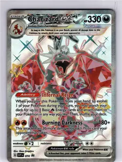 2023 Pokemon Charizard ex 074 Scarlet & Violet Black Star Promo Holo NM - Image 1
