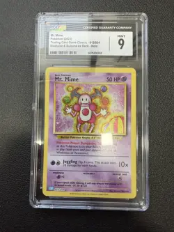 CGC 9 MINT - Mr. Mime Pokemon TCG Game Classic - Image 1