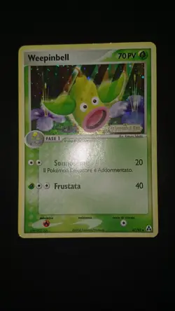 POKEMON WEEPINBELL STAMPED EX LEGEND MAKER 47/92 ITA LP NO SHINING CHARIZARD - Image 1