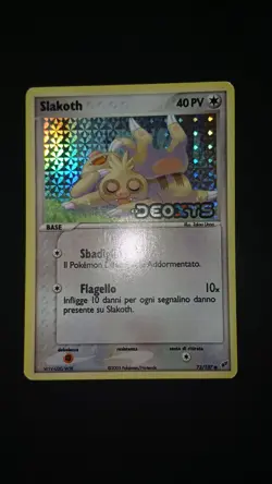 POKEMON SLAKOTH STAMPED EX DEOXYS 73/107 ITA EXC NO SHINING CRYSTAL CHARIZARD - Image 1