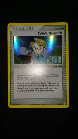 POKEMON CELIO'S NEWTWORK STAMPED EX CRYSTAL GUARDIANS 73/100 ENG NM NO CHARIZARD - Image 1