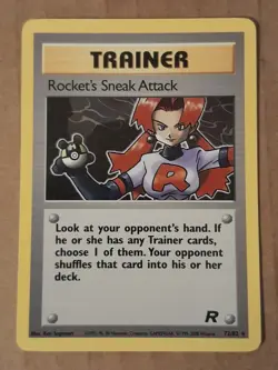 Pokemon Rocket's Sneak Attack 72/82 Team Rocket Rare LP See Pictures - Image 1
