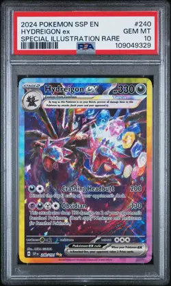 2024 POKEMON SSP EN-SURGING SPARKS SPECIAL ILLUSTRATION RARE HYDREIGON EX PSA 10 - Image 1
