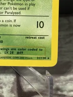 Venomoth Base Set 2 Rare NM Pokemon 031/130 Normal - Image 4