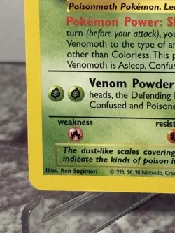 Venomoth Base Set 2 Rare NM Pokemon 031/130 Normal - Image 5