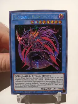 Yu-Gi-Oh! TCG Magician Of Black Chaos MAX TN19-EN002 Near Mint Prismatic Secret - Image 1