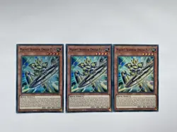 MZMU-EN054 Magnet Warrior Omega Plus x3 Super Rare 1st Edition YuGiOh Playset - Image 1
