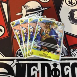One Piece TCG - Sanji SR Playset (x4) ST29-004 - Starter Deck 29 (Egghead) NM - Image 1