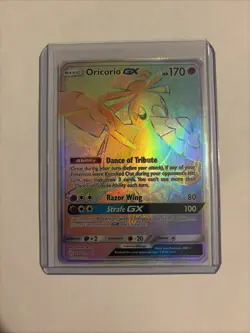 Pokemon Oricorio GX TCG Sun & Moon Cosmic Eclipse Holo Card 255/236 - Image 1