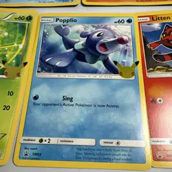 Lot Of 6 Pokemon Jumbo Promo Cards Celebrations Litten Rowlet Froakie Chespin - Image 3