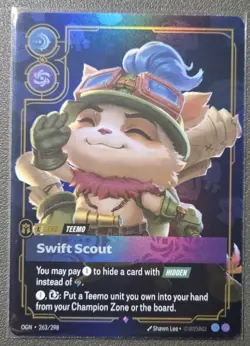 Riftbound League Of Legends Origins Foil Card OGN 263 Swift Scout - Image 1