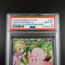 PSA 10 Lillie's Clefairy EX 184/159 Pokemon Journey Together Graded Card - Image 2