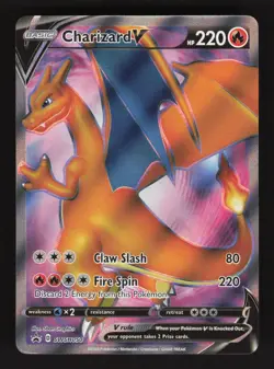 Charizard V SWSH050 Pokemon Black Star Promo Holo Full Art Card - Image 1