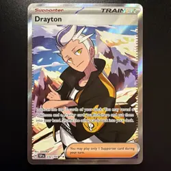 Pokemon TCG Drayton Full Art Ultra Rare Card Surging Sparks 232/191 NM Condition - Image 1