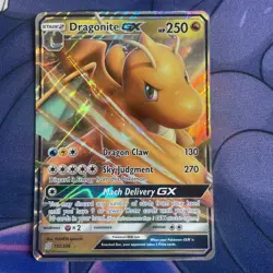 Dragonite GX 152/236 Sm-Unified Minds Ultra Rare Holo Pokemon Card NM - Image 1