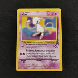 Mew 8 Wotc Promo Regular Vintage Pokemon Tcg Card Heavily Played - Image 1