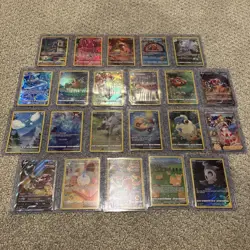Crown Zenith Hits Lot IR Holo Rare V And Irida 22 Cards - Image 1