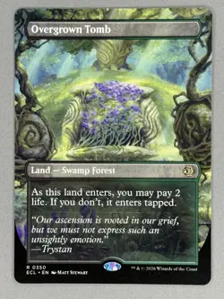 Overgrown Tomb (Borderless) Lorwyn Eclipsed Regular NM Pack Fresh - Image 3