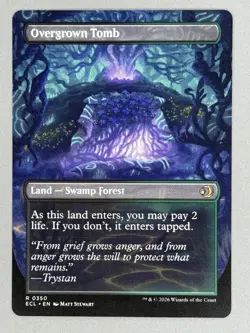 Overgrown Tomb (Borderless) Lorwyn Eclipsed Regular NM Pack Fresh - Image 4