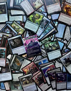 100 FOIL MAGIC THE GATHERING MTG BULK LOT - Common & Uncommons - Image 1