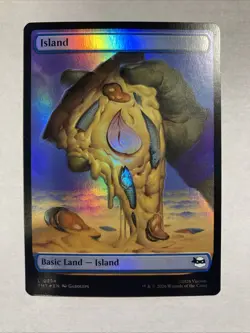 MTG TMNT All 5 Full Art Pizza Lands FOIL - Image 3