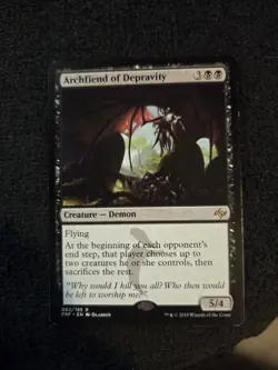 MTG Archfiend of Depravity - Fate Reforged Rare Demon! - Image 1